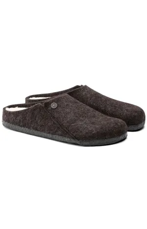 (1016570) Zermatt Shearling Wool Felt Slippers   Mocha