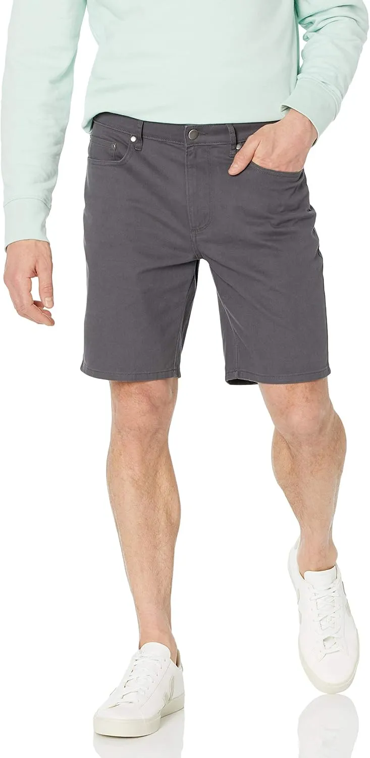 Amazon Essentials Men's Slim-Fit 9" Inseam Stretch 5-Pocket Short