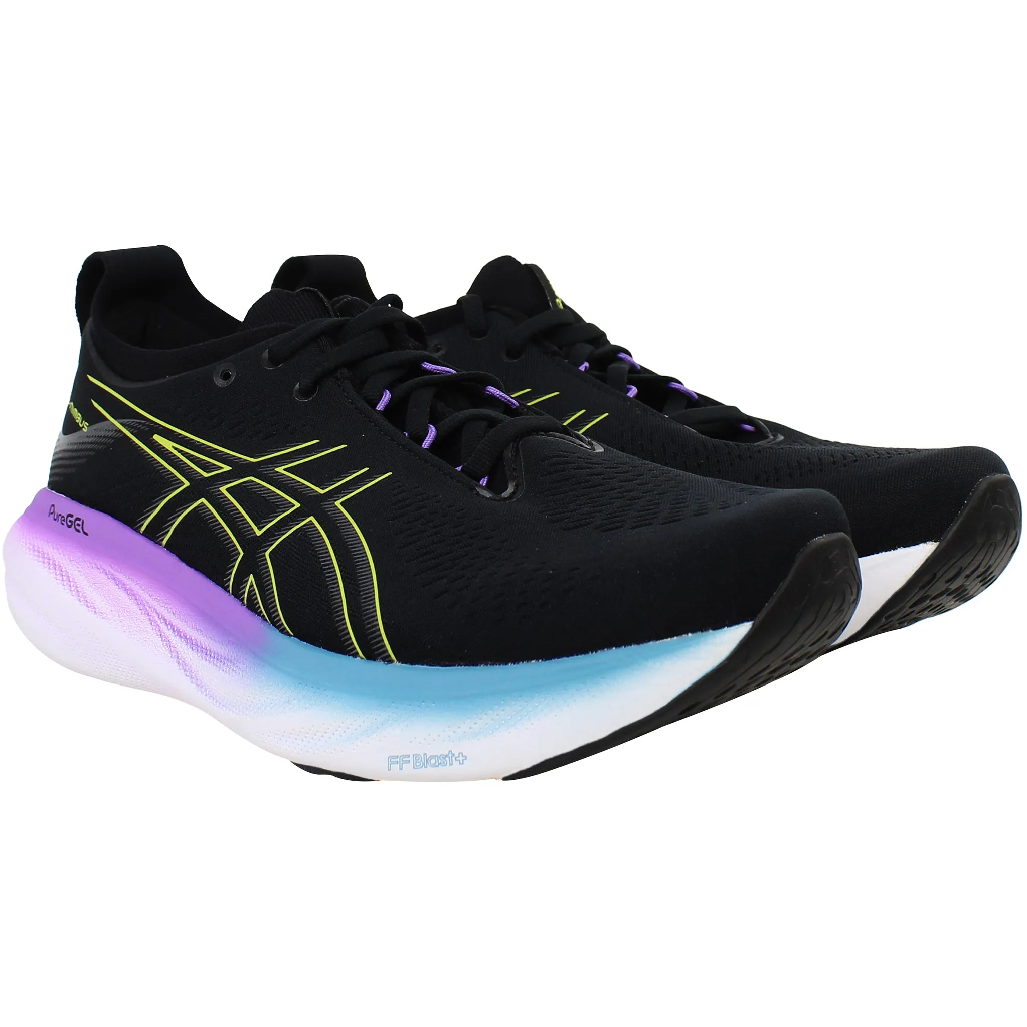 Asics Gel-Nimbus 25 Womens Black Running Shoes
