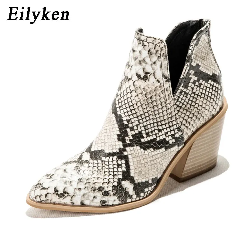 Autumn Winter Women's Casual Western Ankle Boots
