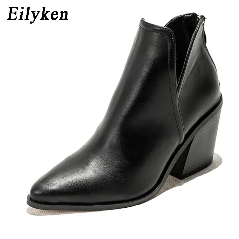 Autumn Winter Women's Casual Western Ankle Boots