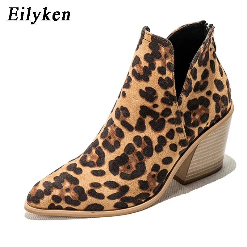 Autumn Winter Women's Casual Western Ankle Boots