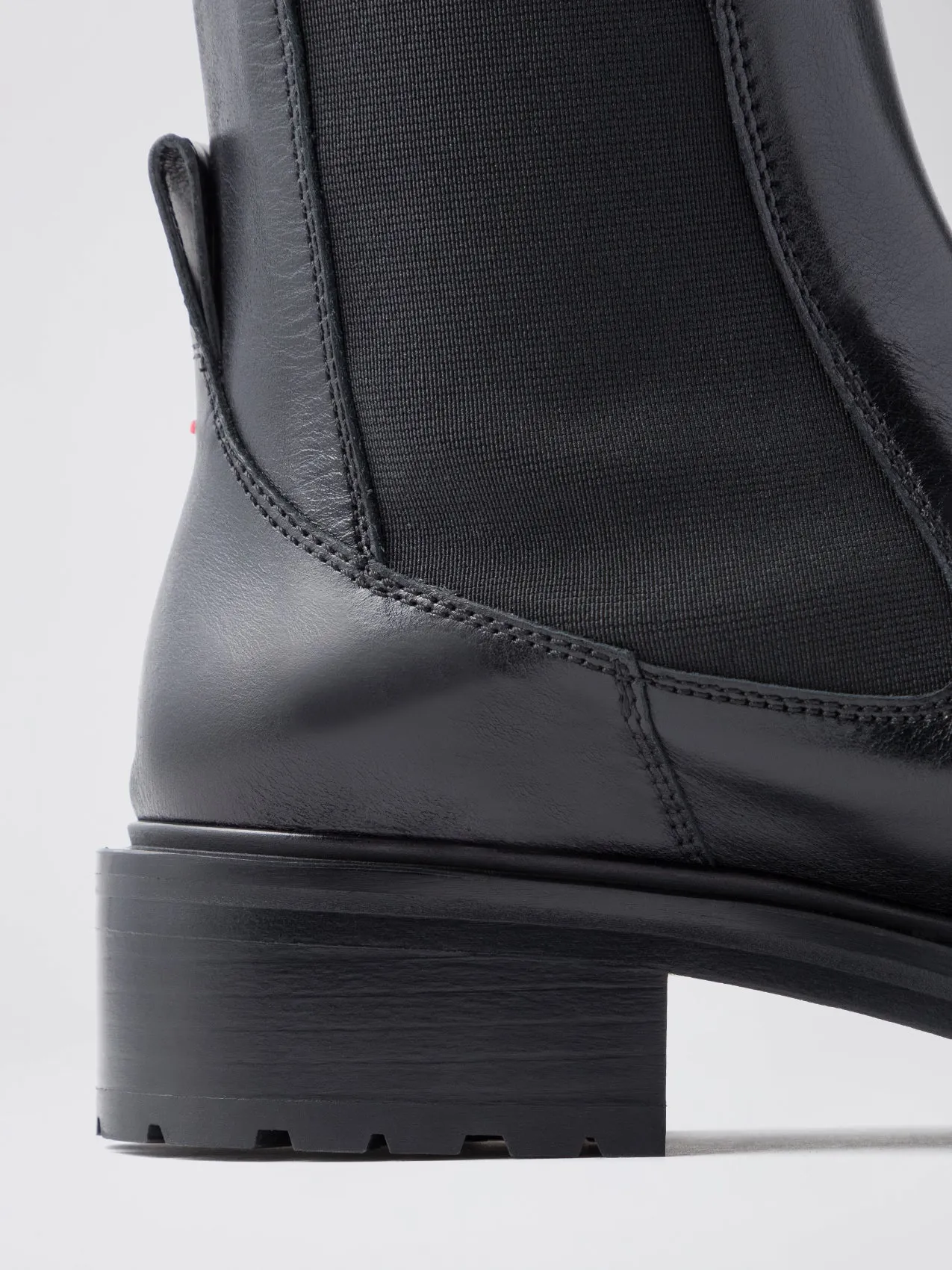 Blanca Leather Knee-High Chelsea Boots