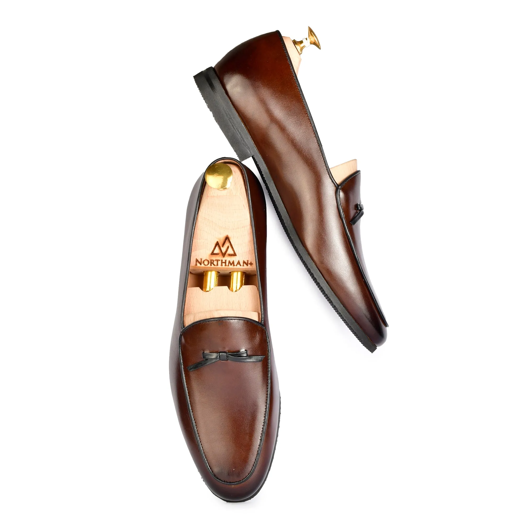 Brown Bowtie Loafers