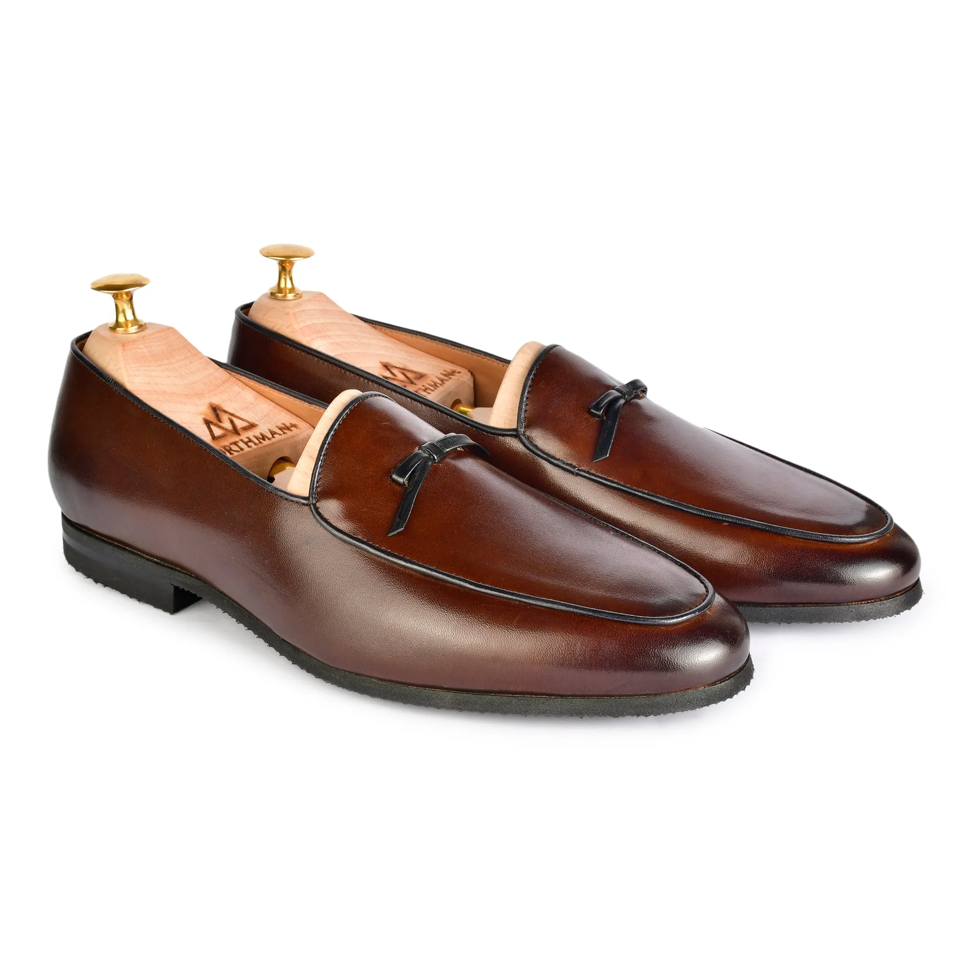 Brown Bowtie Loafers