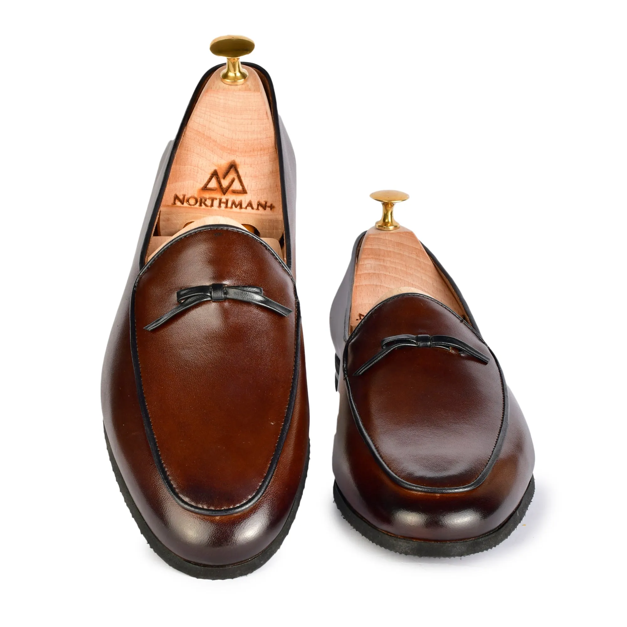 Brown Bowtie Loafers