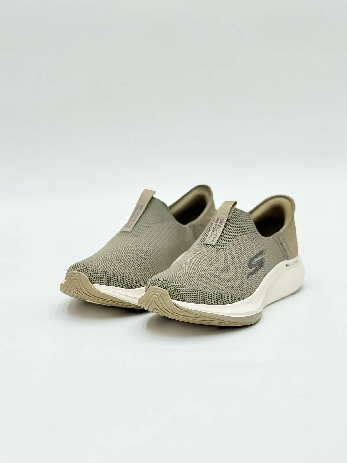 Brown Slip-On Walking Sneakers – Lightweight & Comfortable