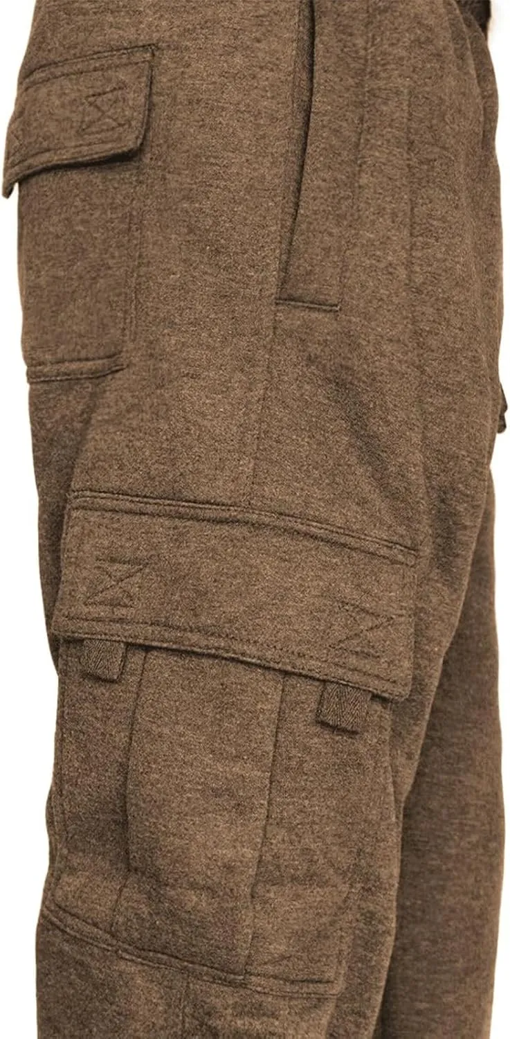 CEHT Men's Cargo Sweatpants Joggers Casual Pants with Pockets for Hiking Athletic Workout