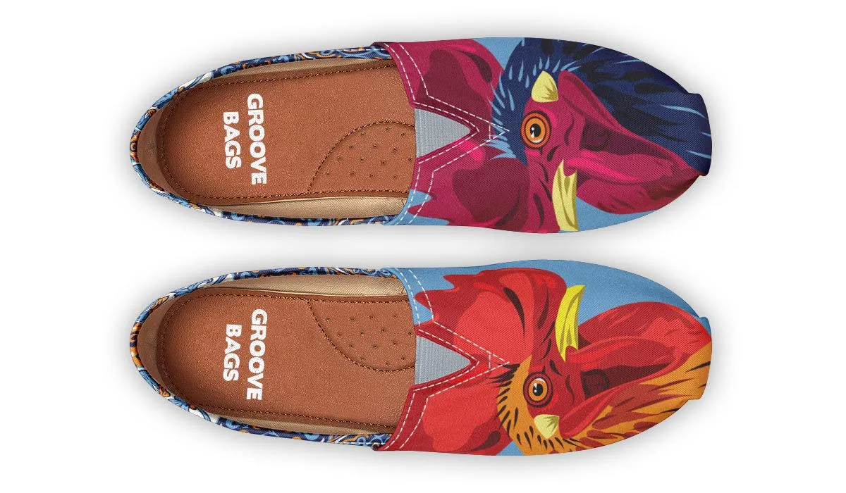 Ceramic Roosters Casual Shoes