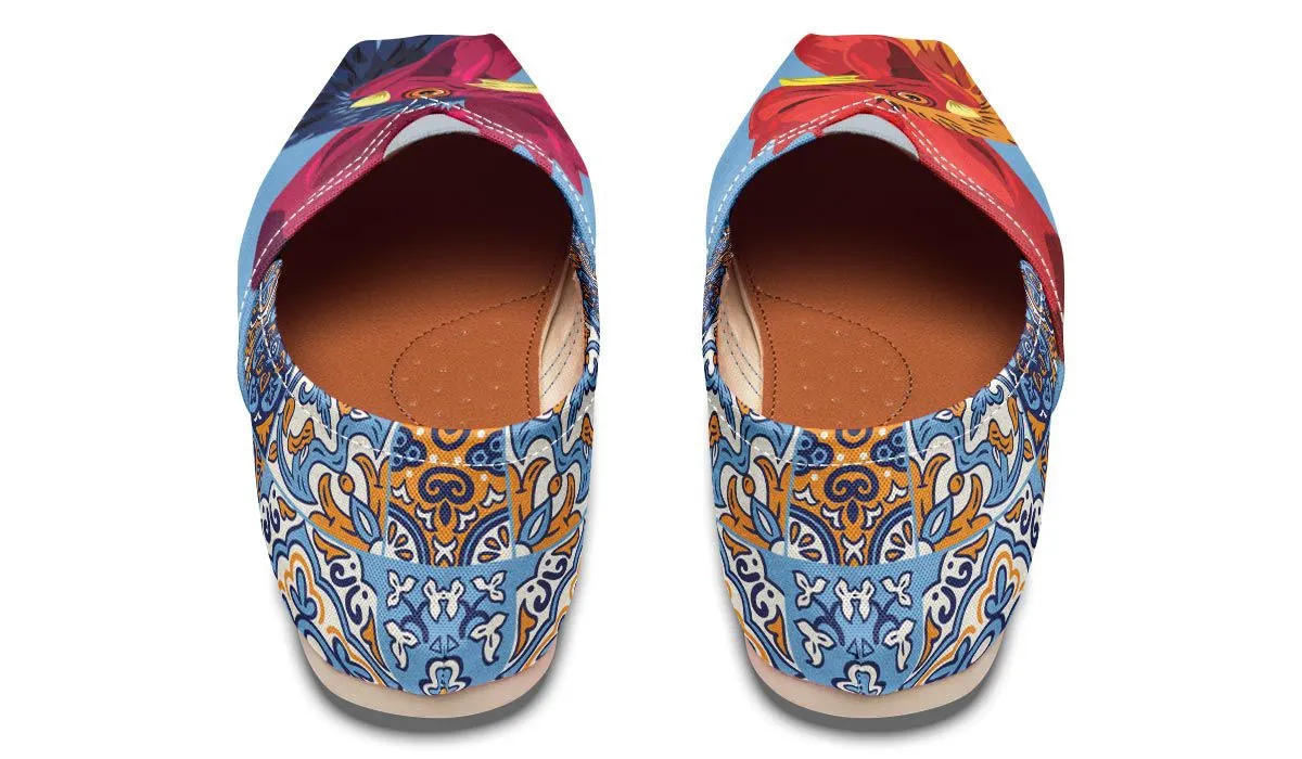 Ceramic Roosters Casual Shoes