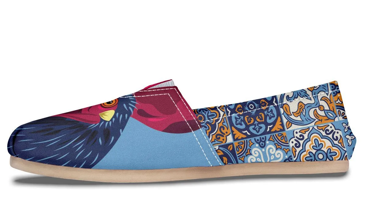 Ceramic Roosters Casual Shoes