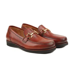 Cesena - Men's Oxblood Calf Leather Loafer