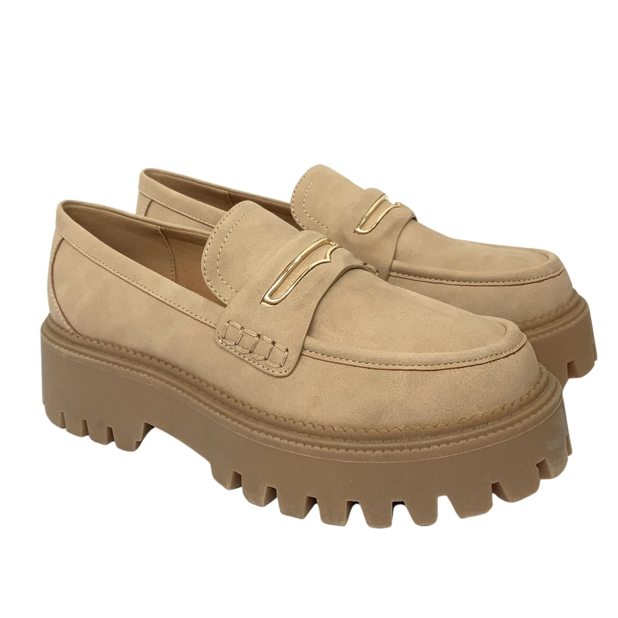 Chunky Lug Sole Loafers