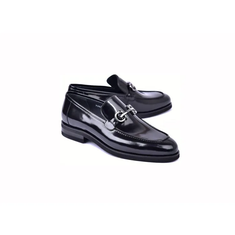 Corrente 7249 Men's Shoes Calf-Skin Leather Formal Horsebit Loafers (CRT1514)