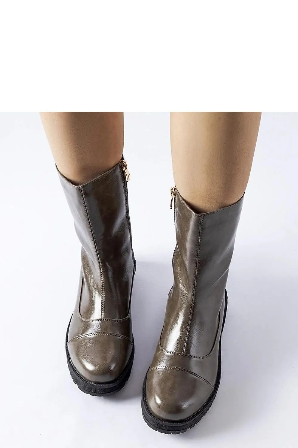 Dark gray insulated boots