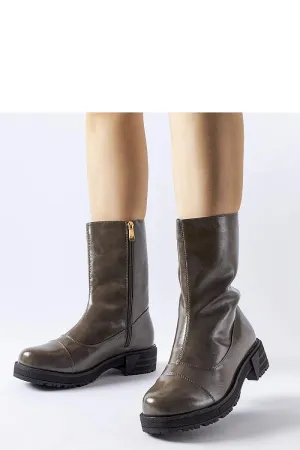 Dark gray insulated boots
