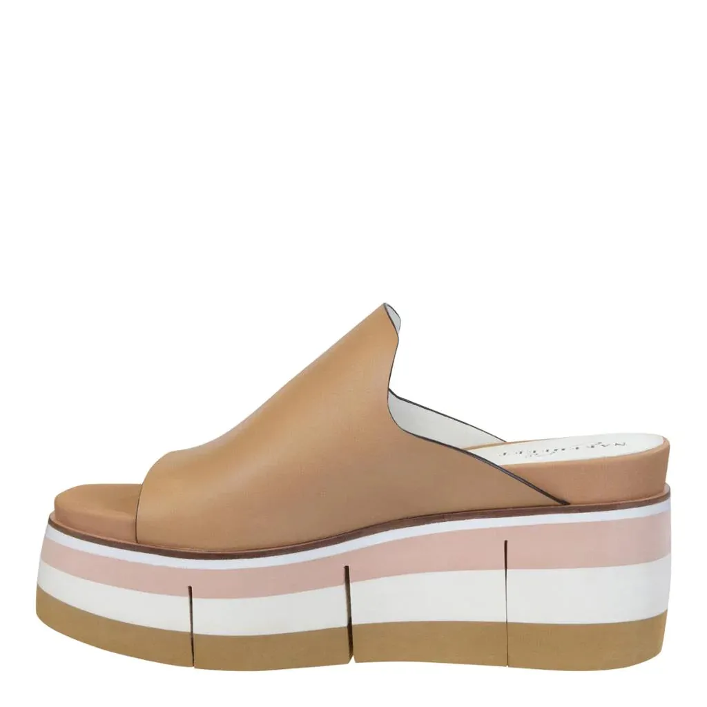 FLOW PLATFORM SANDAL by NAKED FEET - ECRU