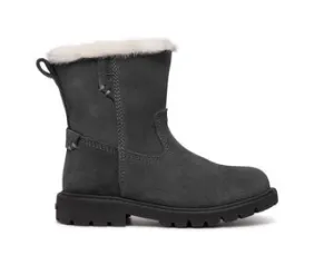 Geox Shaylax J46EYA Girls Grey Waterproof Warm Lined Boots