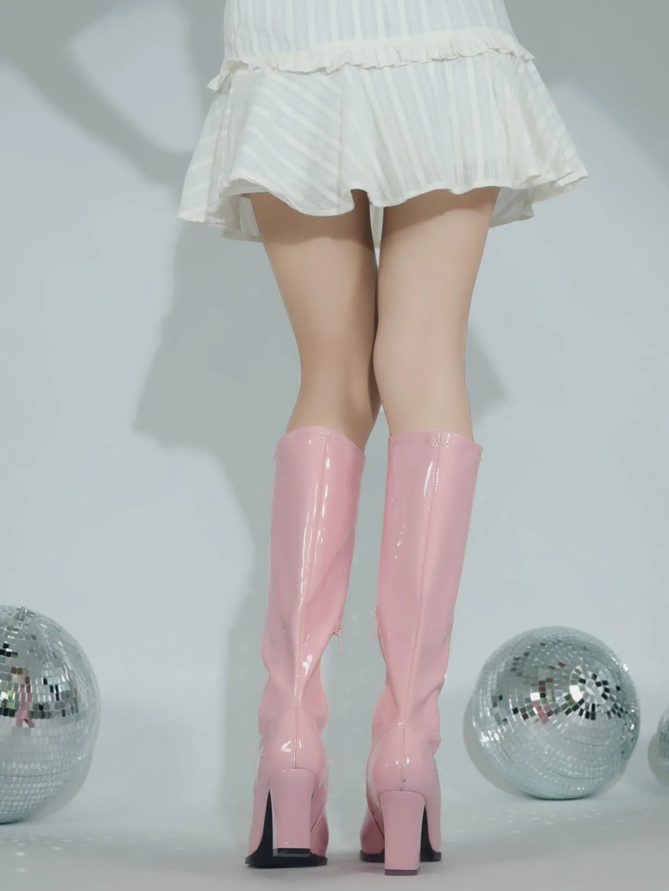 Go Go Boots Chunky Block Heels