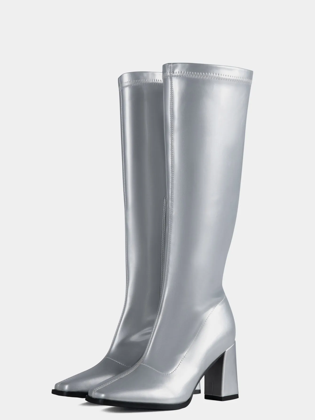 Go Go Boots Chunky Block Heels