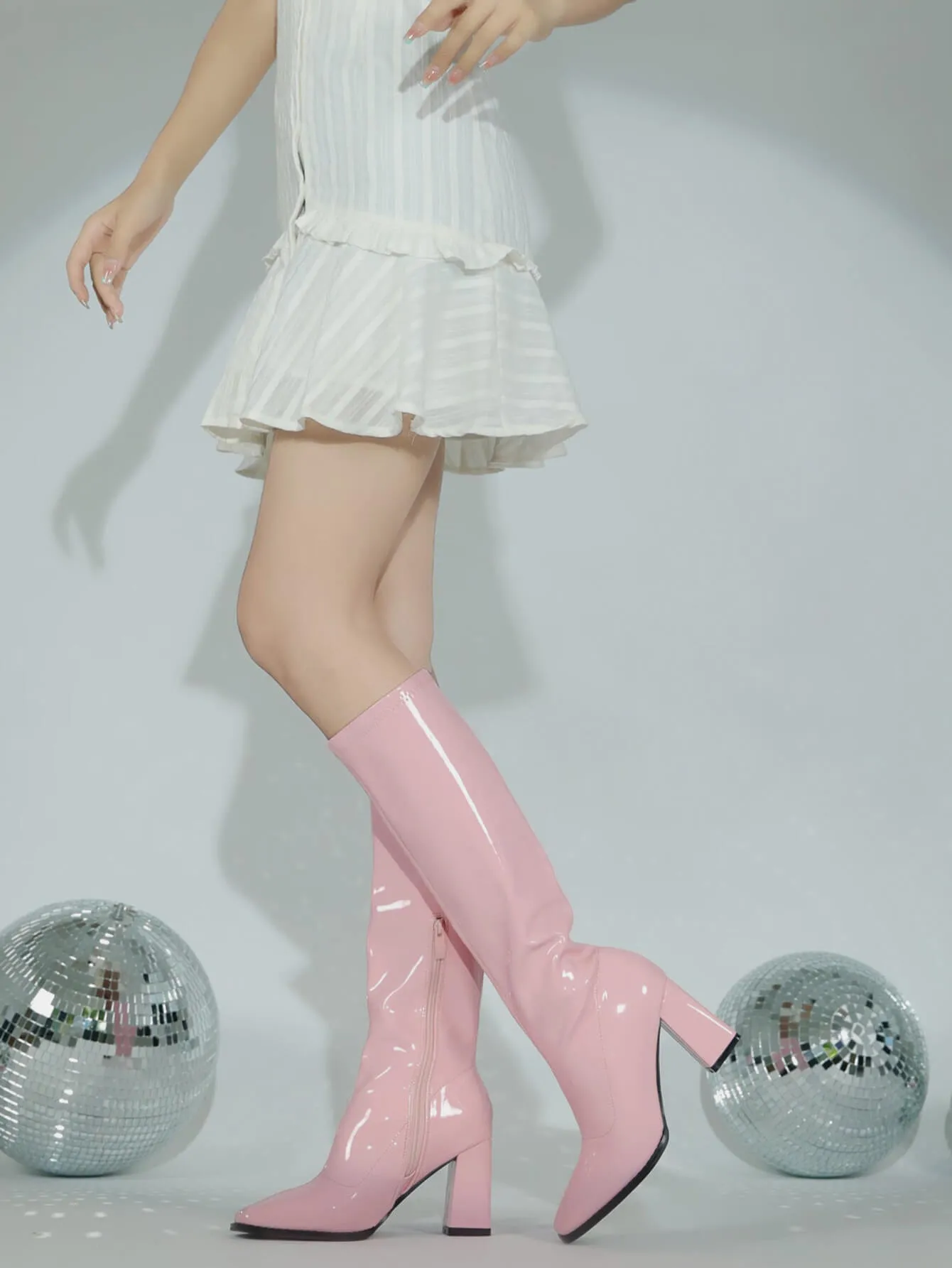 Go Go Boots Chunky Block Heels