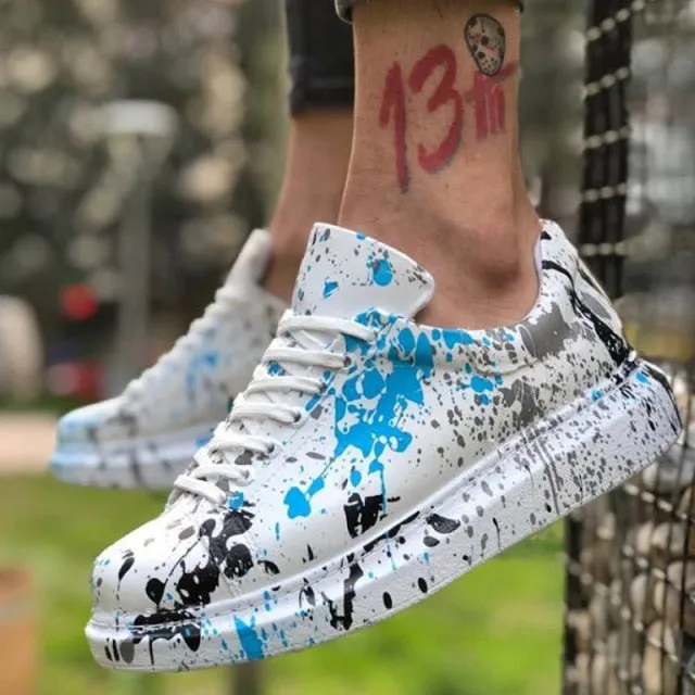 Graffiti Pattern Skateboard Orthopedic Couples Lovers Sport Fashion Running