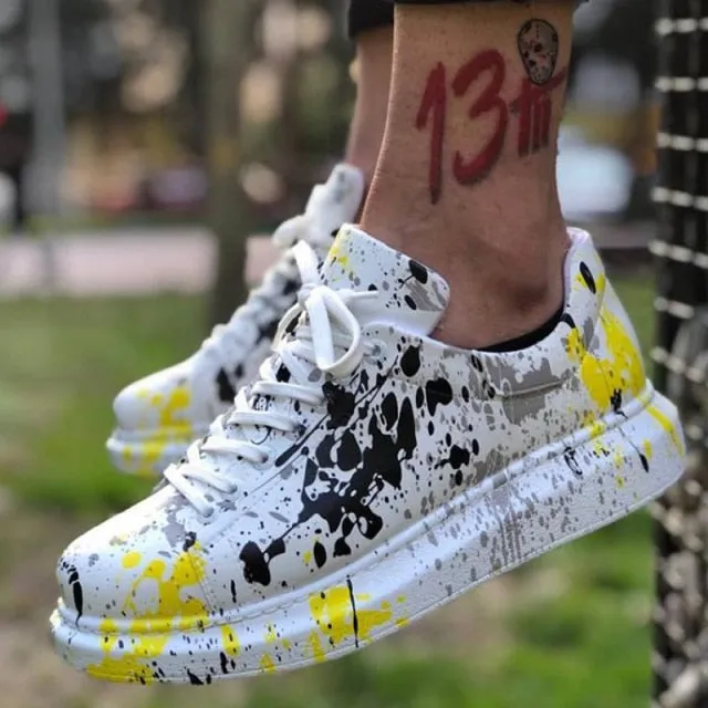 Graffiti Pattern Skateboard Orthopedic Couples Lovers Sport Fashion Running