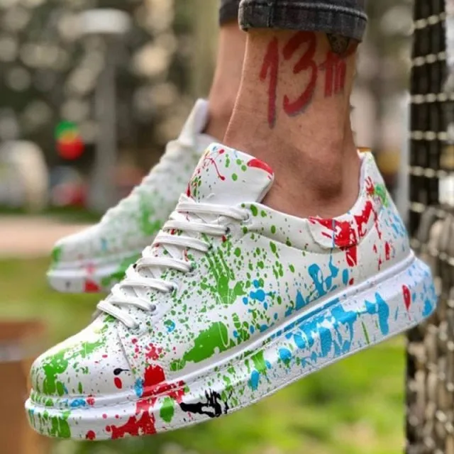 Graffiti Pattern Skateboard Orthopedic Couples Lovers Sport Fashion Running
