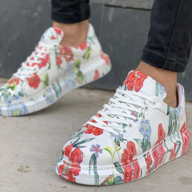 Graffiti Pattern Skateboard Orthopedic Couples Lovers Sport Fashion Running