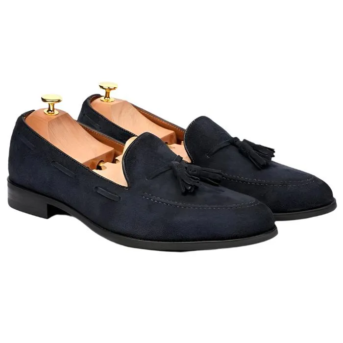 Handmade Custom Suede Leather Mens Loafers
