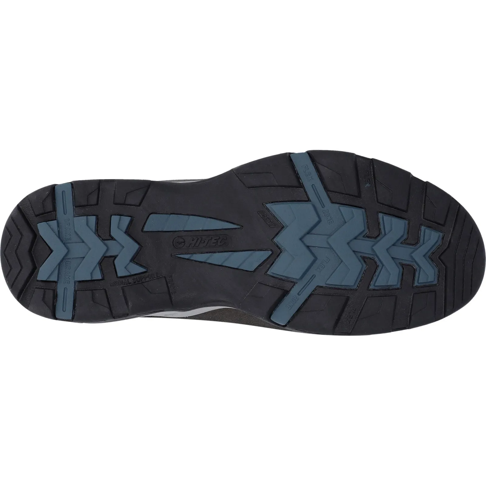 Hi-Tec Mens Storm Wide Fit Suede Boots - Grey