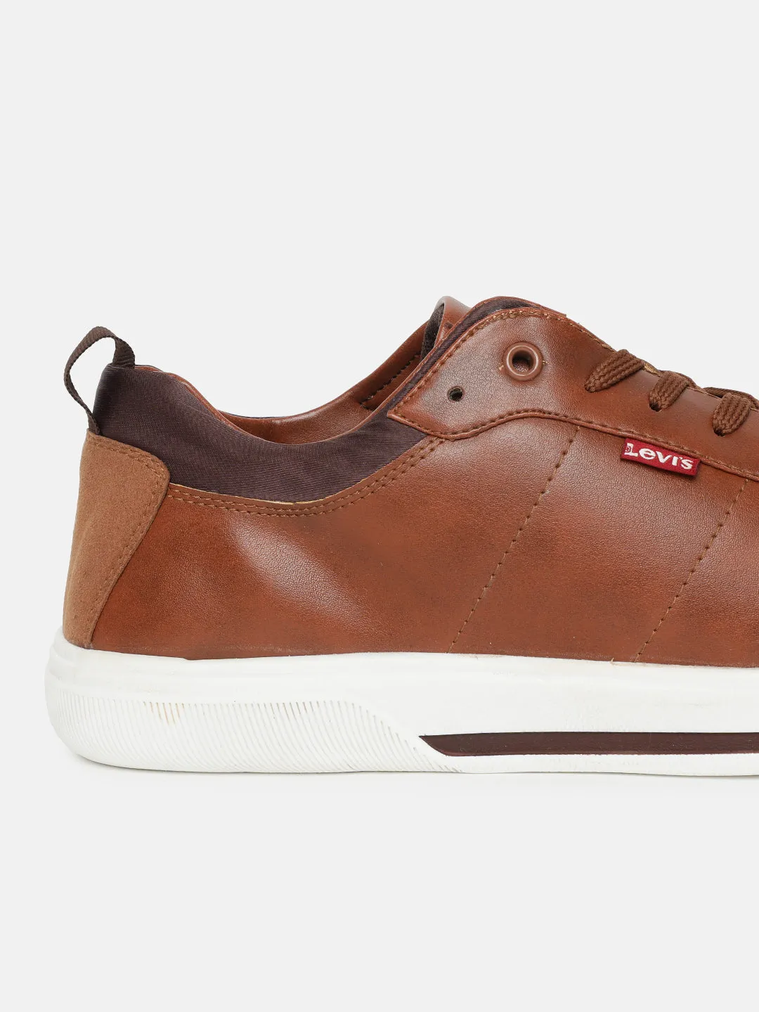 Men's Tan Solid Shoes