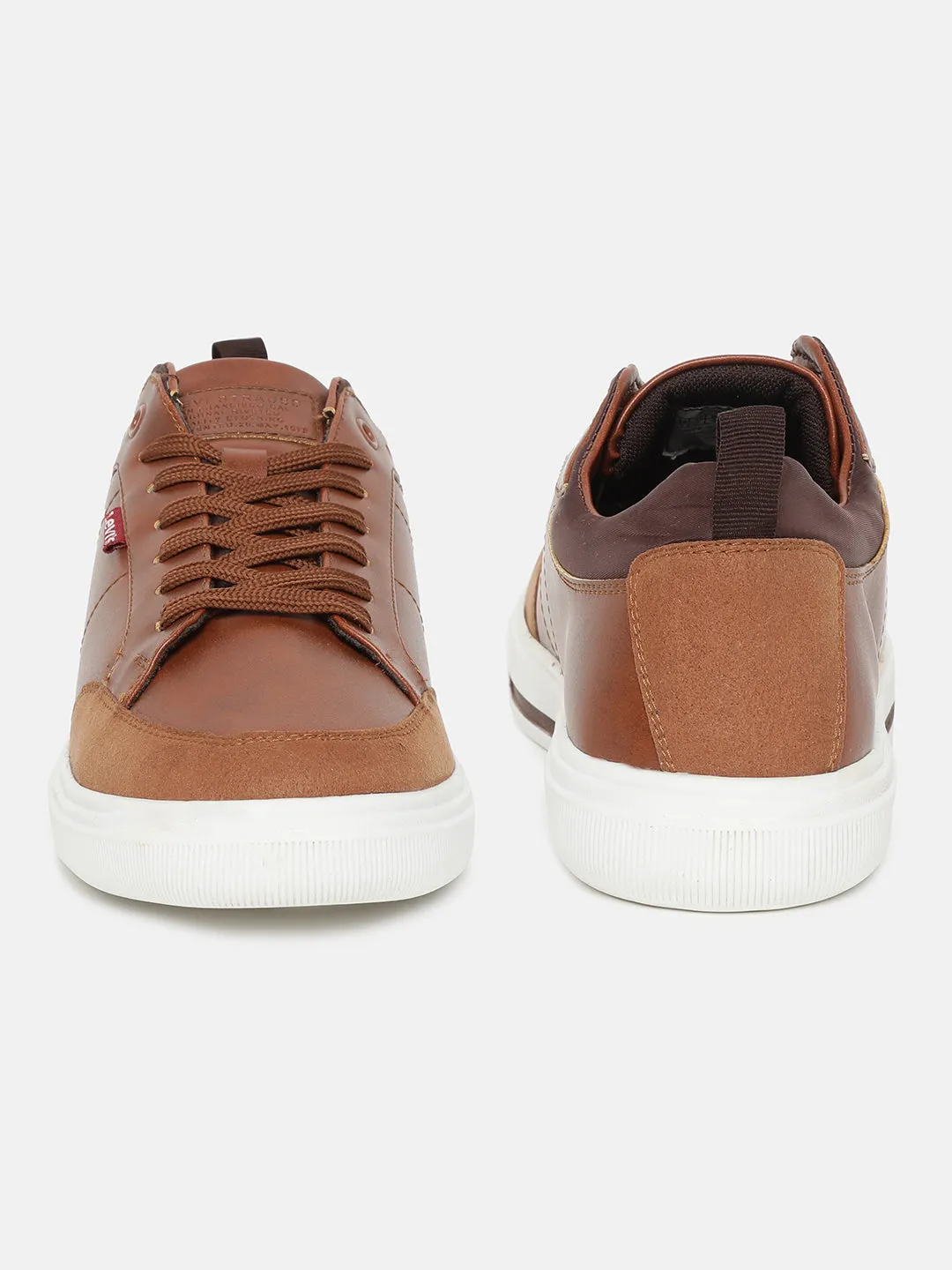 Men's Tan Solid Shoes