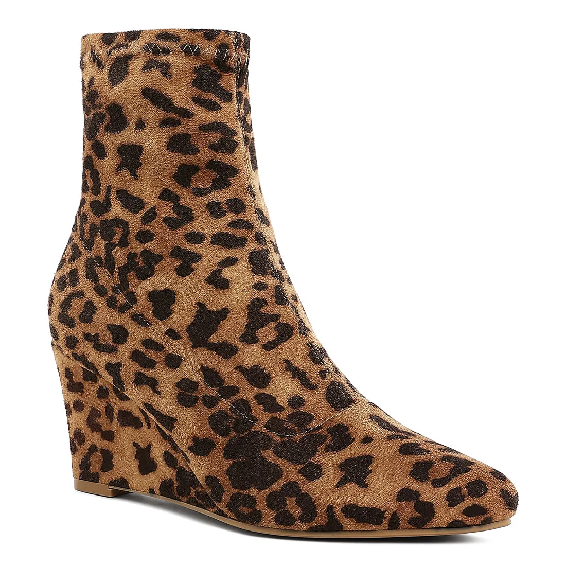 Microfiber Wedge Sock Boots