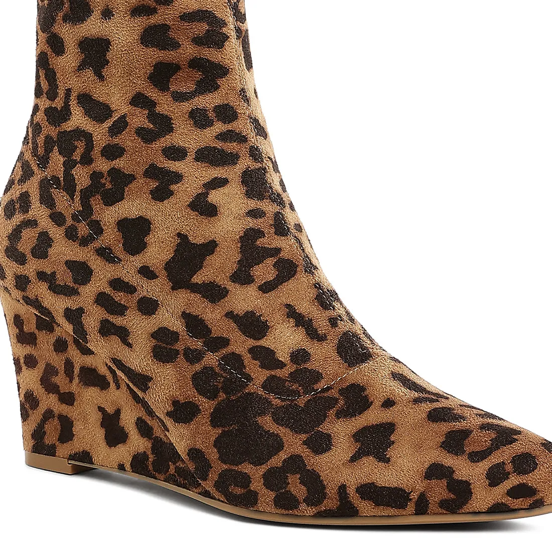 Microfiber Wedge Sock Boots