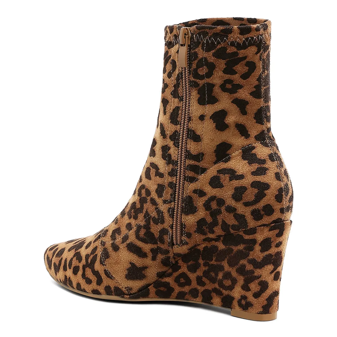 Microfiber Wedge Sock Boots
