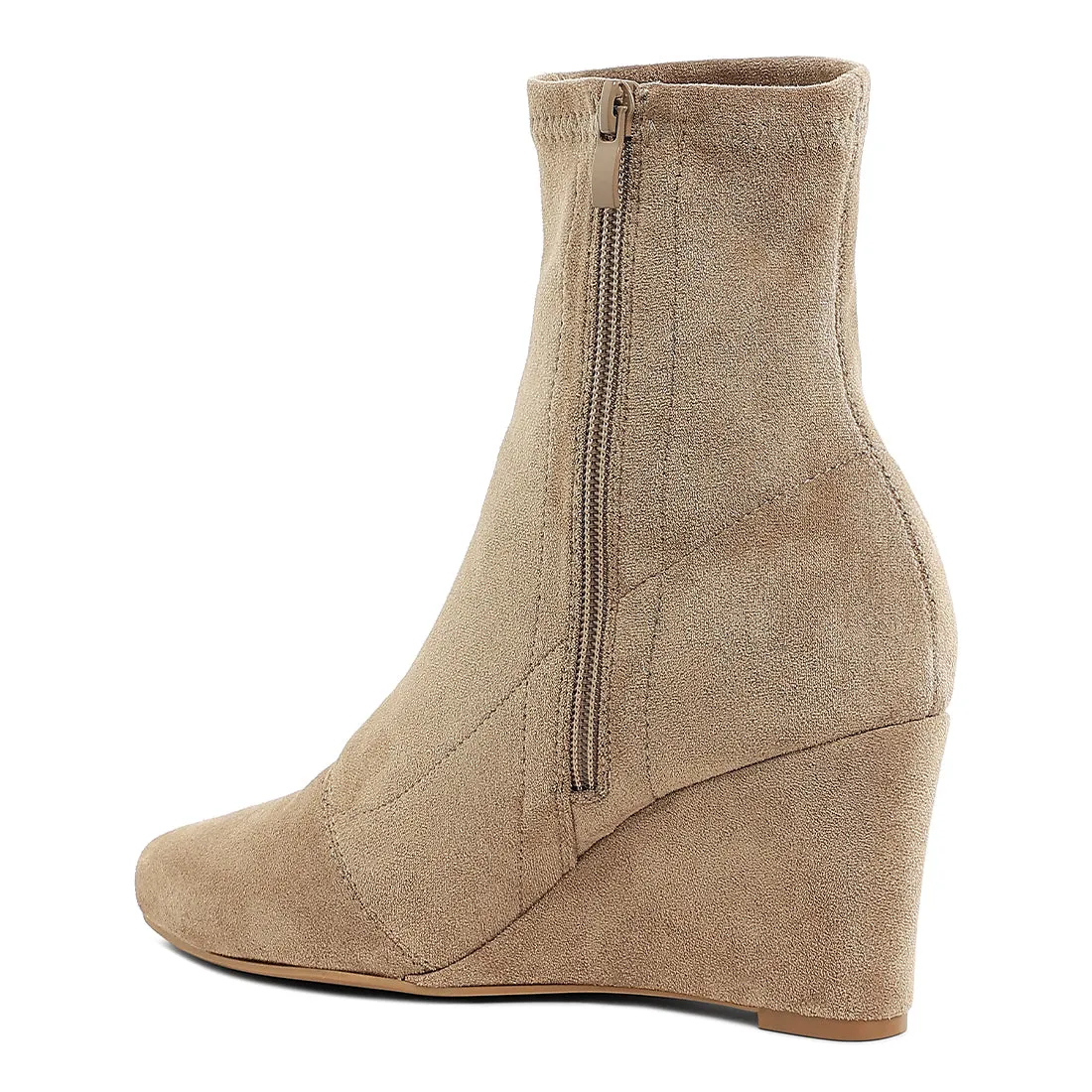 Microfiber Wedge Sock Boots