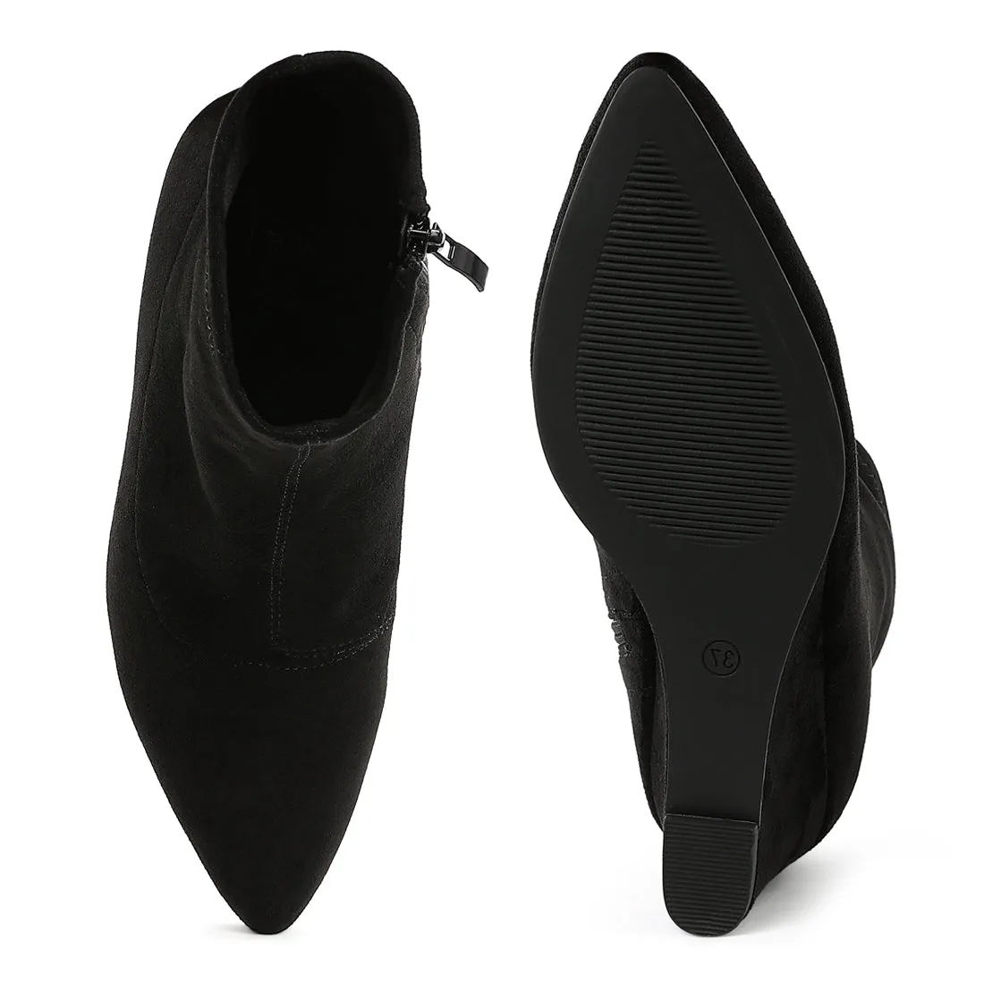 Microfiber Wedge Sock Boots