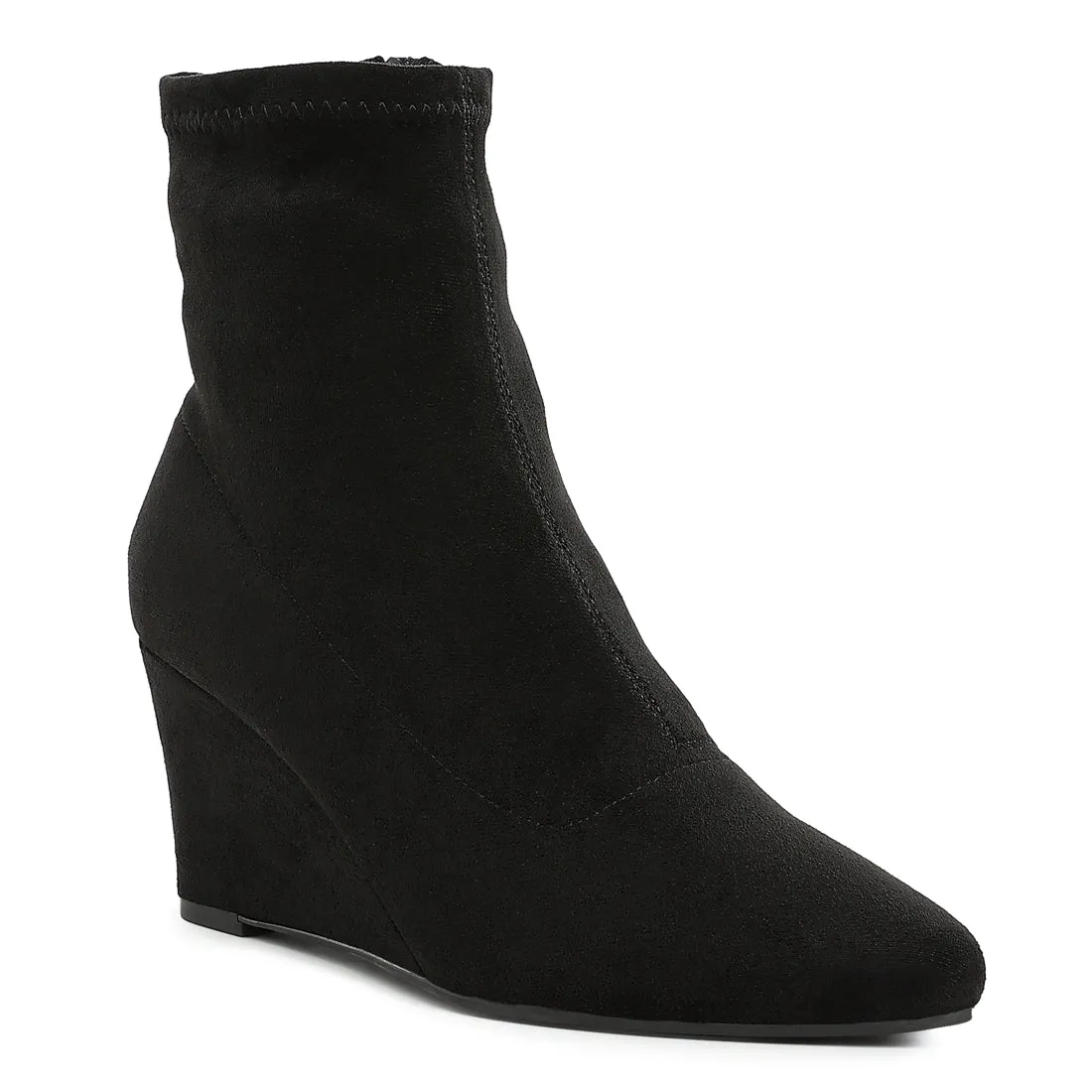 Microfiber Wedge Sock Boots