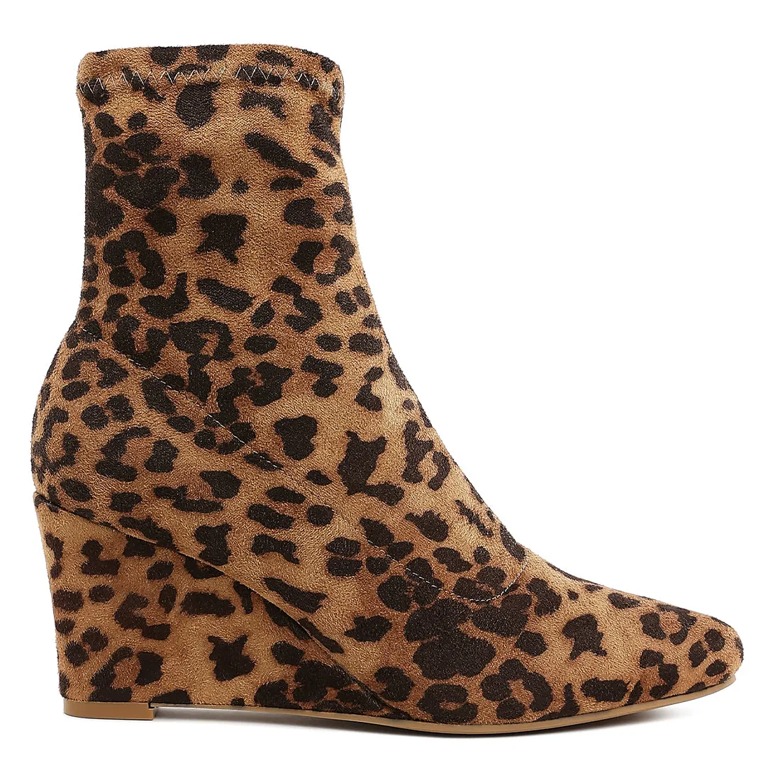 Microfiber Wedge Sock Boots