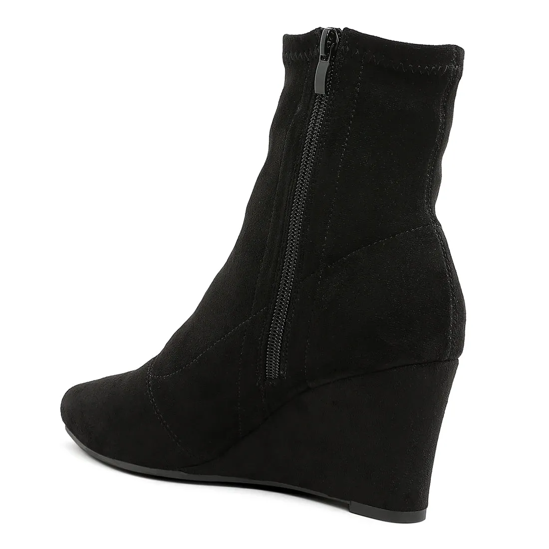 Microfiber Wedge Sock Boots