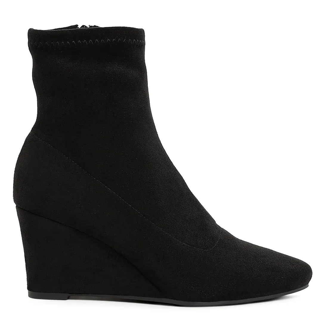 Microfiber Wedge Sock Boots