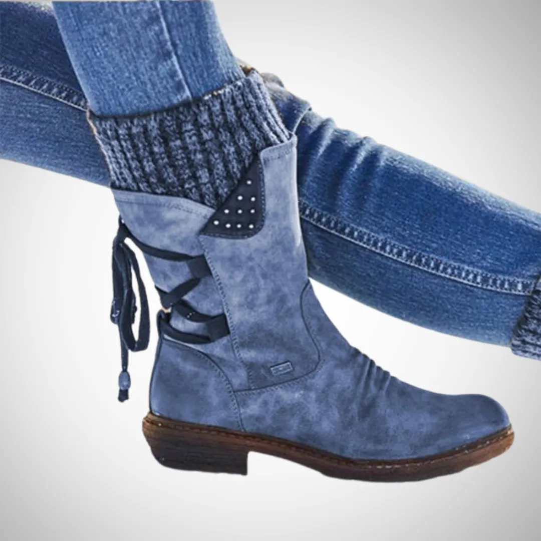 Monique Vegan Leather Cowboy Boots