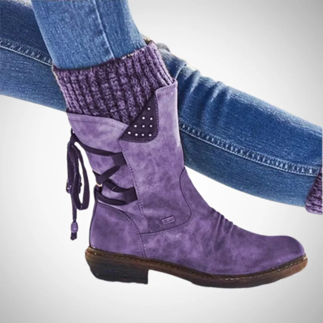 Monique Vegan Leather Cowboy Boots