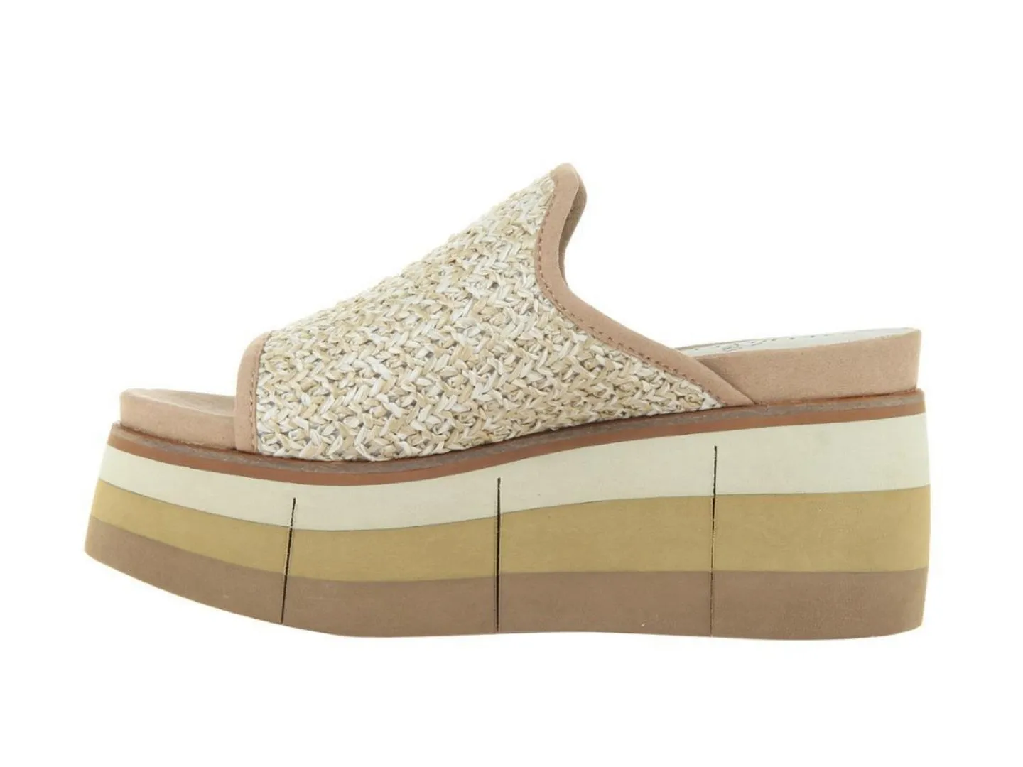 Naked Feet: Flocci in Beige Wedge Sandals