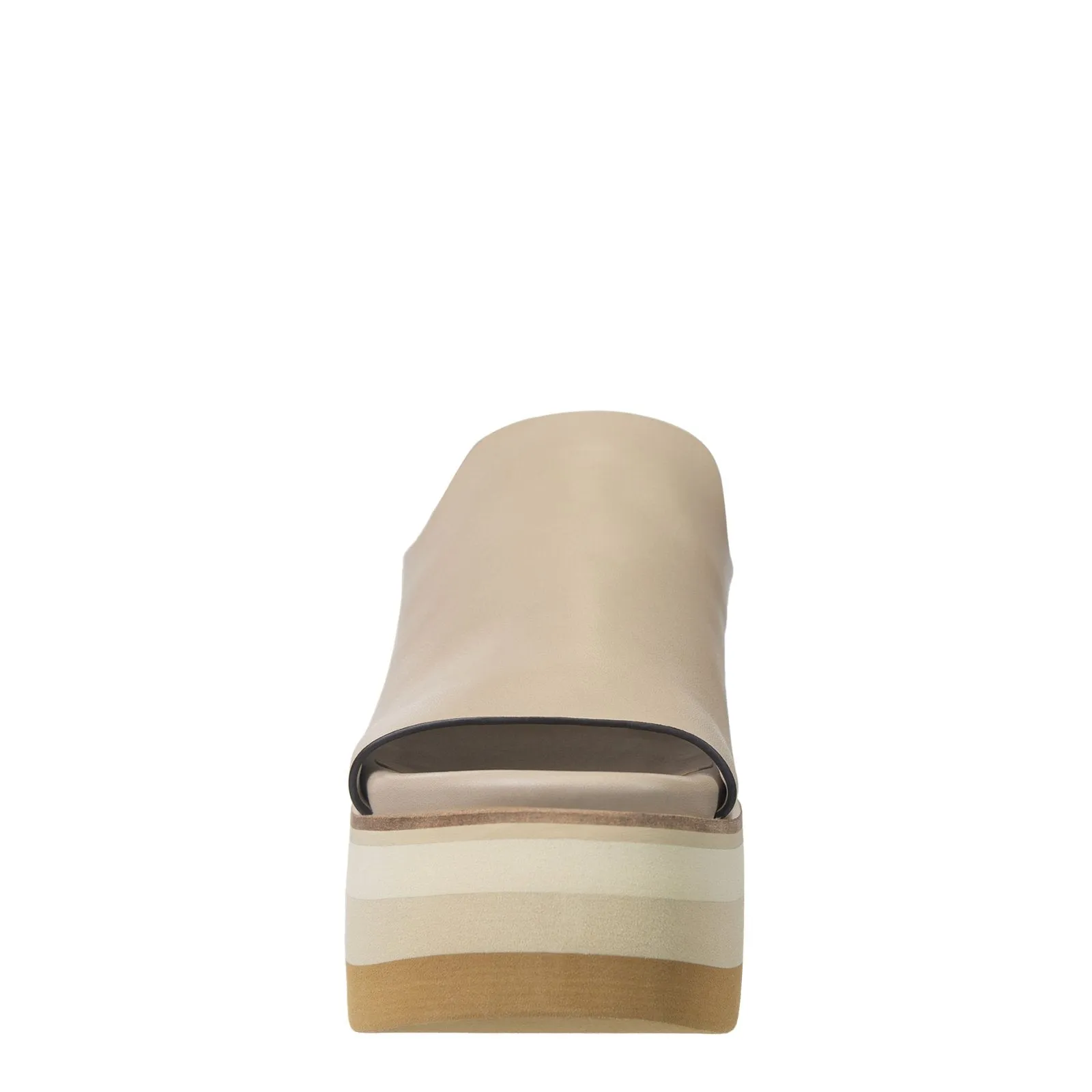 Naked Feet: FLOW in BEIGE Platform Sandals