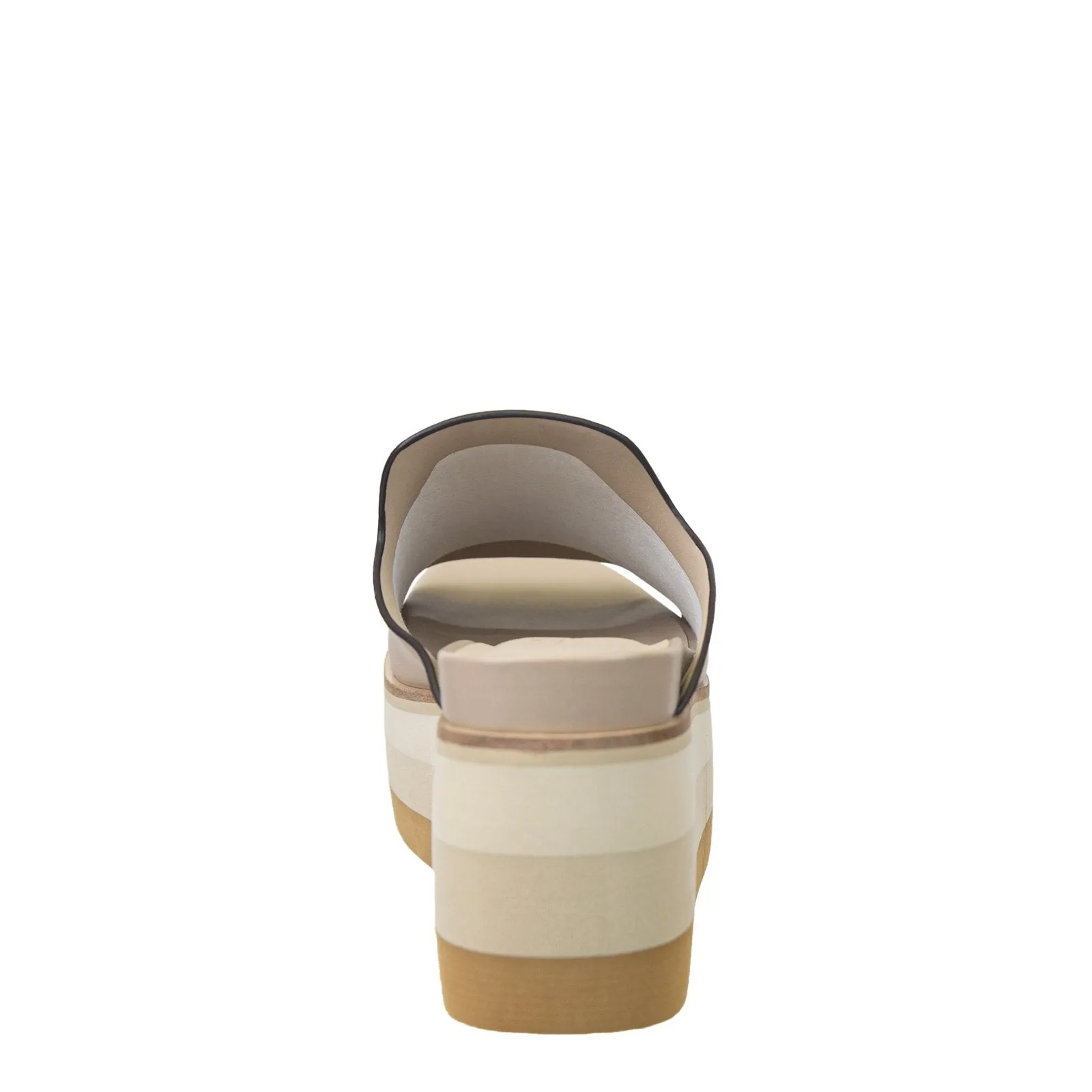 Naked Feet: FLOW in BEIGE Platform Sandals