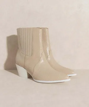 OASIS SOCIETY Dawn - Paneled Western Bootie Boots