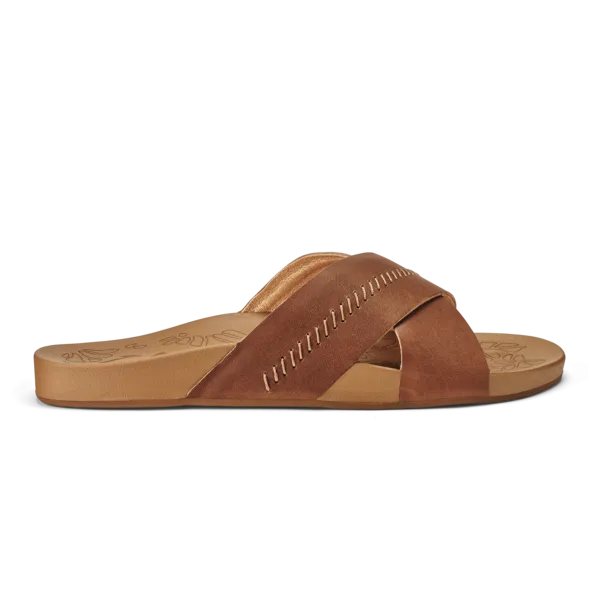 OluKai Womens Kīpe‘a ‘Olu Slide Sandals