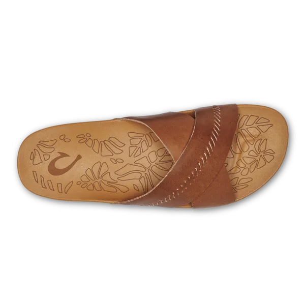OluKai Womens Kīpe‘a ‘Olu Slide Sandals